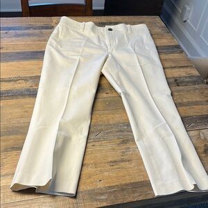 Club Monaco cream stretch pants